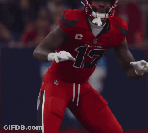 Football Player In Red Jersey Number 19 GIF