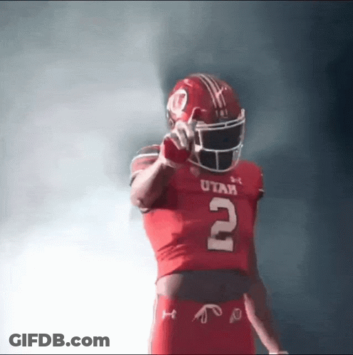 Football Player In Red Jersey Number 2 GIF