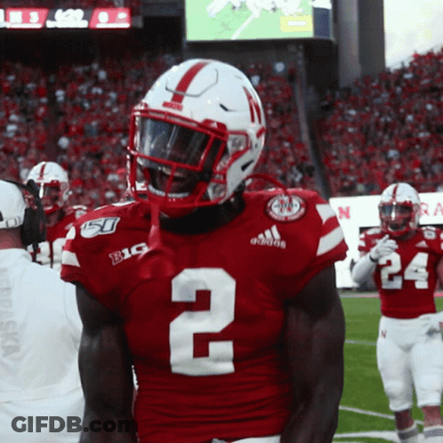 Football Player In Red Jersey Number 2 GIF