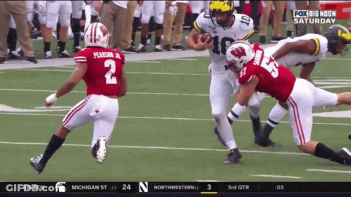 Football Player In Red Jersey Number 2 GIF