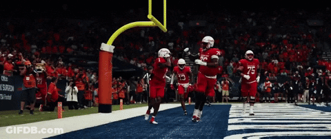 Football Player In Red Jersey Number 25 GIF