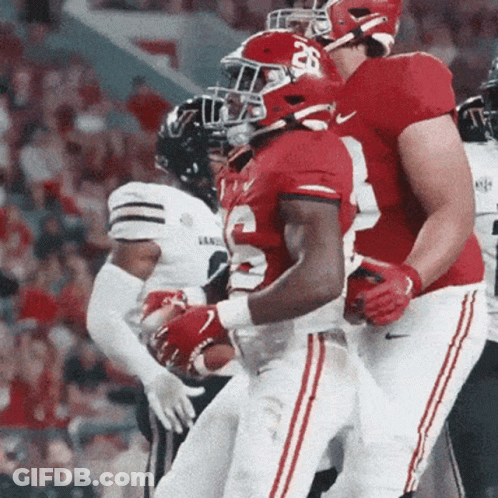 Football Player In Red Jersey Number 26 GIF