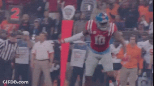 Football Player In Red Jersey Number 30 GIF
