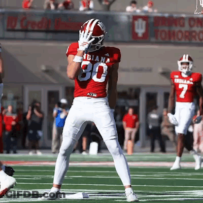 Football Player In Red Jersey Number 30 GIF