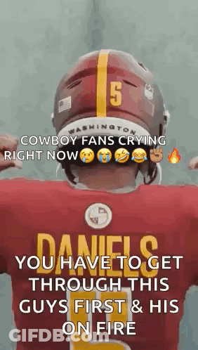 Football Player In Red Jersey Number 5 GIF