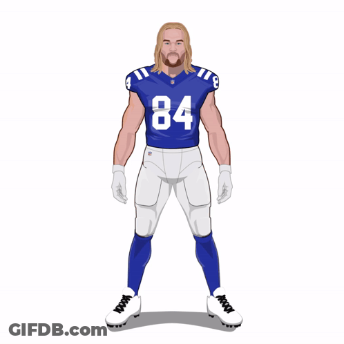 Football Player In Red Jersey Number 5 GIF