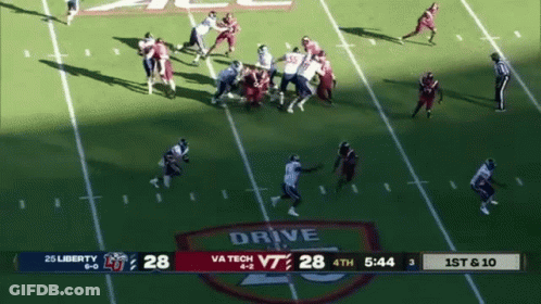 Football Player In Red Jersey Number 7 GIF