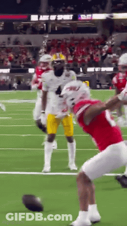 Football Player In Red Jersey Number 7 GIF