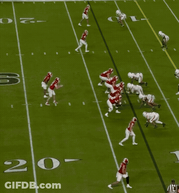 Football Player In Red Jersey Number 7 GIF