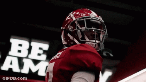 Football Player In Red Jersey Number 7 GIF