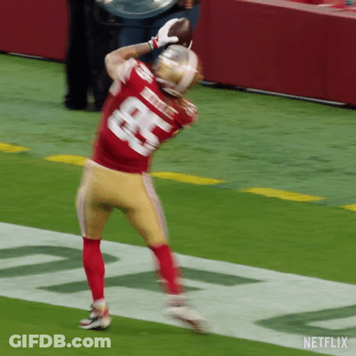 Football Player In Red Jersey Number 8 GIF