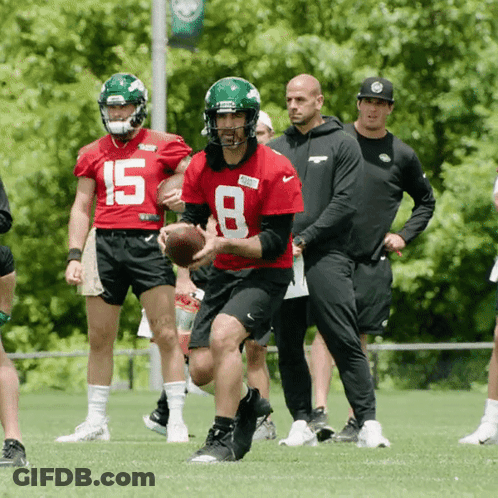 Football Player In Red Jersey Number 8 GIF