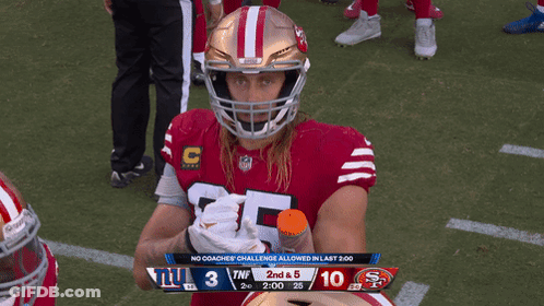 Football Player In Red Jersey Number 85 GIF