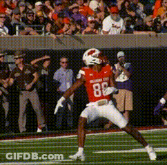 Football Player In Red Jersey Number 88 GIF
