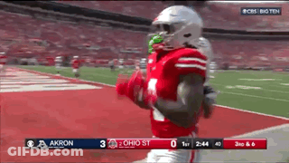 Football Player In Red Jersey Running GIF