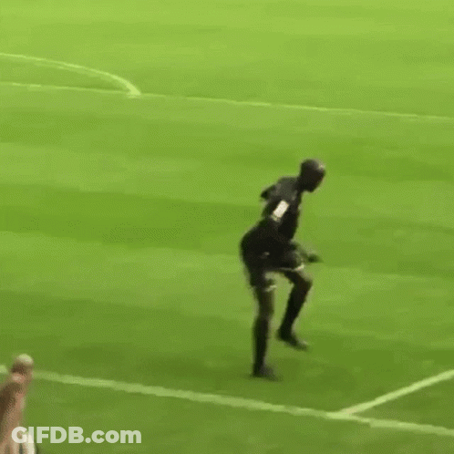 Football Player In Red Jersey Running GIF