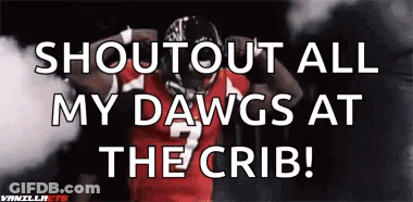 Football Player In Red Shouting GIF