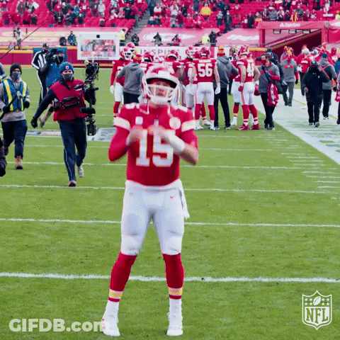 Football Player In Red Uniform Celebrating GIF