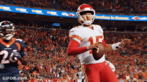 Football Player In Red Uniform Number 15 GIF