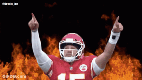 Football Player In Red Uniform Number 17 GIF