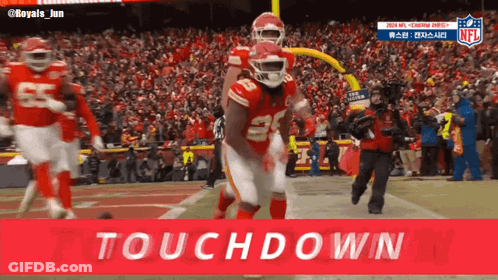 Football Player In Red Uniform Number 26 GIF
