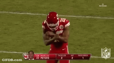 Football Player In Red Uniform GIF