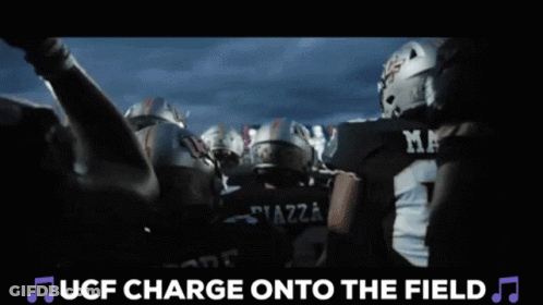 Football Player In Red Uniform Running On Field GIF