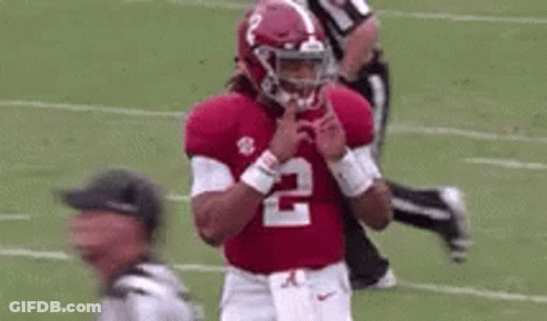 Football Player In Red Uniform With Referee GIF