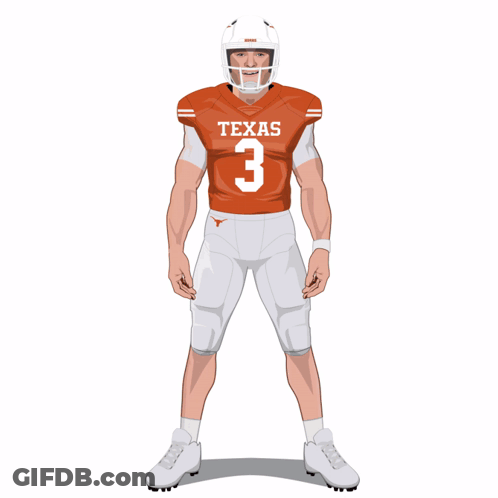 Football Player In Texas Jersey GIF