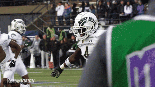 Football Player In Texas State Helmet GIF