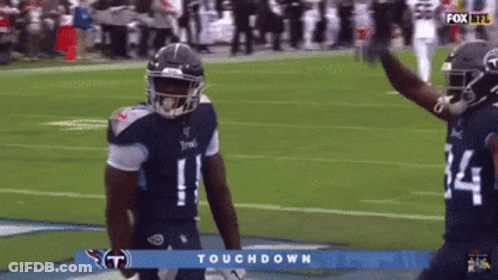 Football Player In Titans Uniform GIF