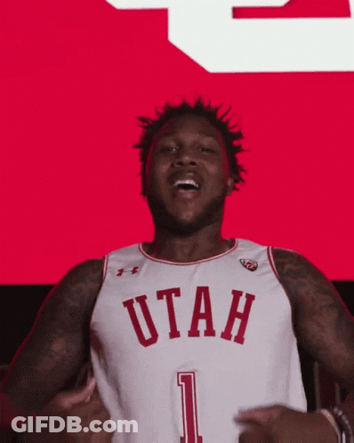 Football Player In Utah Jersey Number 13 GIF