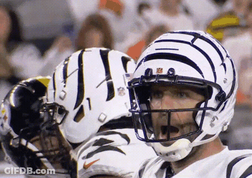 Football Player In White Helmet With NFL Logo GIF