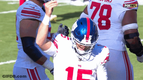 Football Player In White Jersey Number 15 GIF