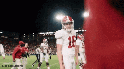 Football Player In White Jersey Number 19 GIF