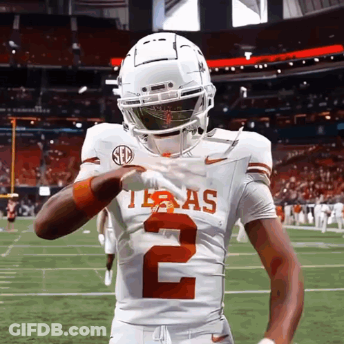 Football Player In White Jersey Number 2 GIF