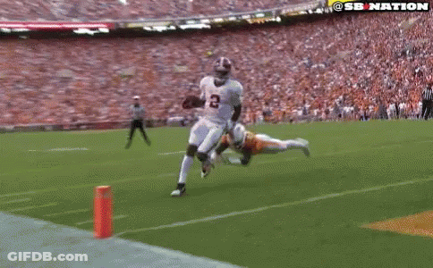 Football Player In White Jersey Number 22 GIF