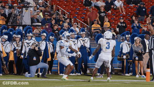 Football Player In White Jersey Number 3 GIF