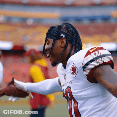 Football Player In White Jersey Number 30 GIF