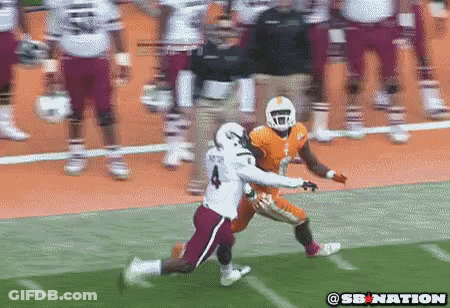 Football Player In White Jersey Number 4 GIF
