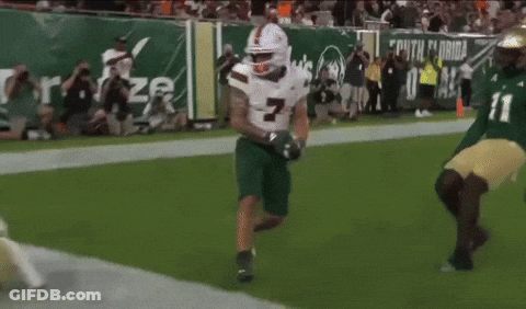 Football Player In White Jersey Number 7 GIF