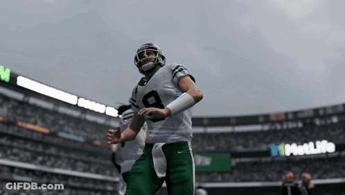 Football Player In White Jersey Number 8 GIF