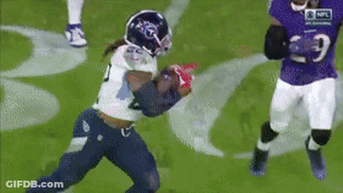 Football Player In White Jersey Running With Ball GIF