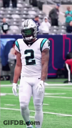 Football Player In White Uniform And Helmet GIF