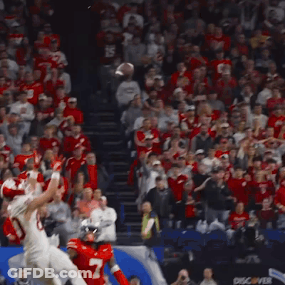 Football Player In White Uniform Number 8 GIF