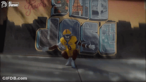 Football Player In Yellow Jersey Number 0 GIF