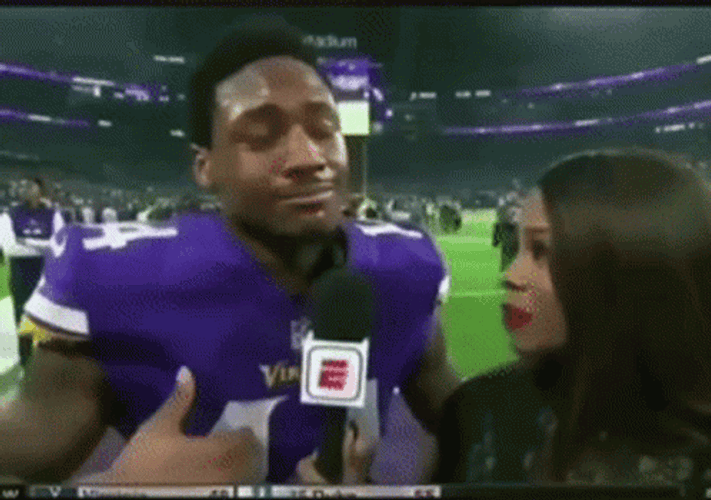 Football Player Interview That Hurt GIF