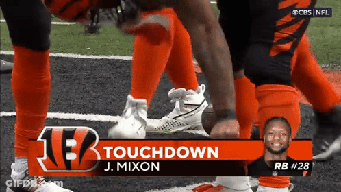 Football Player J. Mixon On Screen GIF