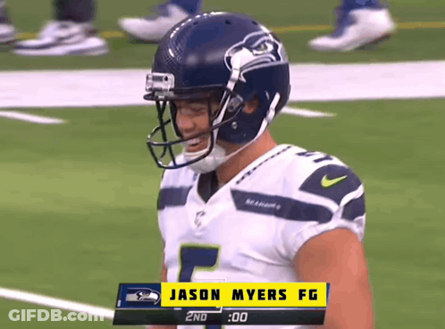 Football Player Jason Myers FG GIF