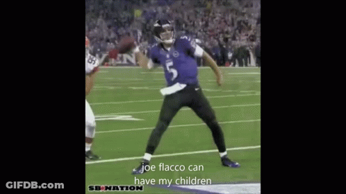 Football Player Jumping Holding Ball GIF